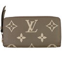 【ラッピング可】ルイ ヴィトン Louis Vuitton ジッピー ウォレット ラウンドジップ ラウンドファスナー 長財布 モノグラムジャイアント トゥルトレール クレーム(ベージュ) M69794 レディース 【中古】