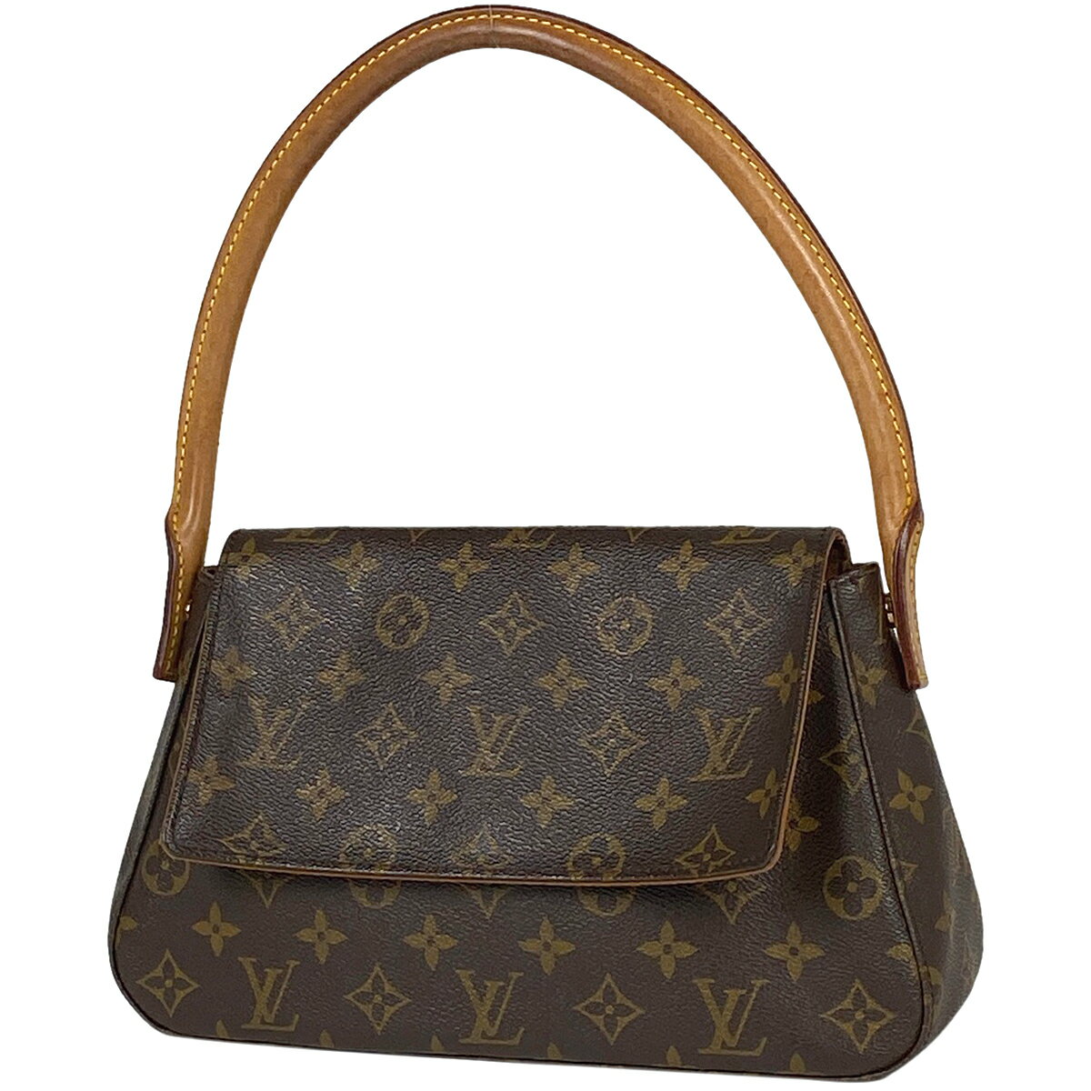 17％OFF ルイ・ヴィトン Louis Vuitton ミニ ルーピング 肩掛け ワンショルダー ハンドバッグ ショルダーバッグ モノグラム ブラウン M51147 レディース 【中古】 msp29