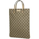 グッチ GUCCI GG柄 トートバッグ ハンドバッグ 手提げ ハンドバッグ コーティングキャンバス ベージュ 117551 レディース 【中古】