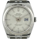 7％OFF 【ラッピング可】 ロレックス ROLEX デイトジャスト 116234 腕時計 SS WG 自動巻き シルバー メンズ 【中古】 msp29