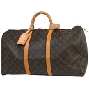 ルイ・ヴィトン Louis Vuitton キーポル 50 ハンドバッグ 旅行 出張 ビジネス ボストンバッグ モノグラム ブラウン M41426 レディース 【中古】