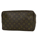 8％OFF ルイ・ヴィトン Louis Vuitton トゥルース トワレット 28 メイク コスメ セカンドバッグ 化粧ポーチ モノグラム ブラウン M47522 レディース 【中古】 msp29