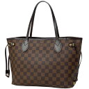 ルイ・ヴィトン Louis Vuitton ネヴァーフル PM ハンドバッグ ショッピング トートバッグ ダミエ ブラウン N51109 レディース 【中古】