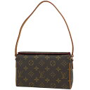 ルイ・ヴィトン Louis Vuitton レシタル ワンショルダー 肩掛け 手提げ ハンドバッグ モノグラム ブラウン M51900 レディース 【中古】