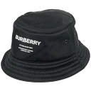 9％OFF バーバリー BURBERRY ロゴ ハット バケット 帽子 ハット ナイロン ブラック レディース 【中古】 msp29