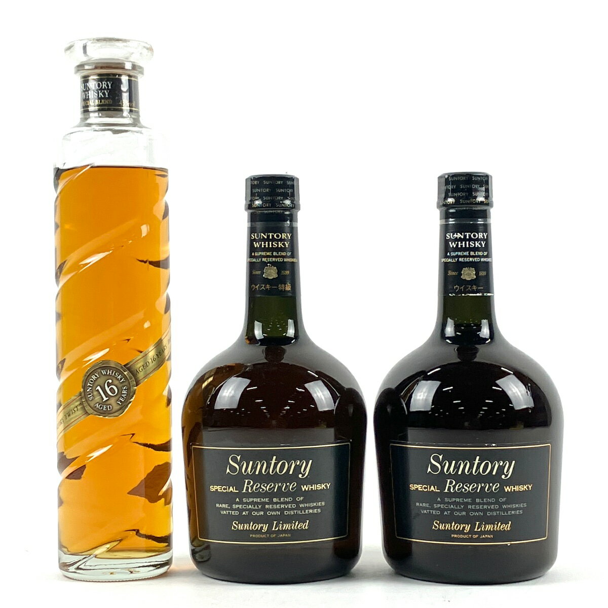 【東京都内限定発送】 3本 サントリー SUNTORY ツイスト 16年 スペシャルリザーブ ウイスキー セット 【中古】