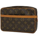 13％OFF 【ジャンク品】ルイ・ヴィトン Louis Vuitton コンピエーニュ 23 クラッチバッグ 手持ち セカンドバッグ モノグラム ブラウン M51847 レディース 【中古】 msp29