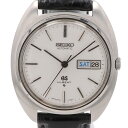 【ラッピング可】 セイコー SEIKO グランドセイコー ハイビート デイデイト 5646-7000 腕時計 SS レザー 自動巻き メンズ 【中古】