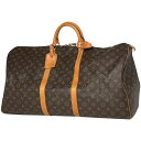 ルイ・ヴィトン Louis Vuitton キーポル 60 ハンドバッグ 旅行 出張 ビジネス ボストンバッグ モノグラム ブラウン M41422 レディース 【中古】