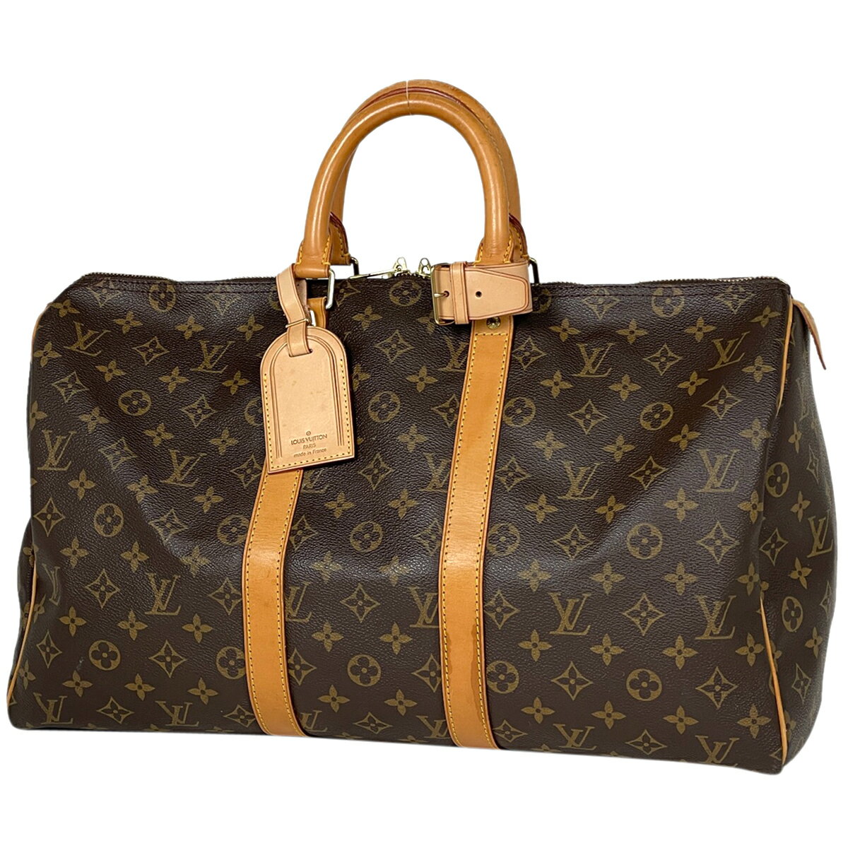 1％OFF ルイ・ヴィトン Louis Vuitton キーポル 45 ハンドバッグ 旅行 出張 ビジネス ボストンバッグ モノグラム ブラウン M41428 レディース 【中古】 msp29