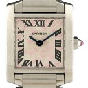 7％OFF 【ラッピング可】 カルティエ CARTIER タンクフランセーズSM クリスマス限定 W51031Q3 腕時計 SS クォーツ レディース 【中古】 msp29