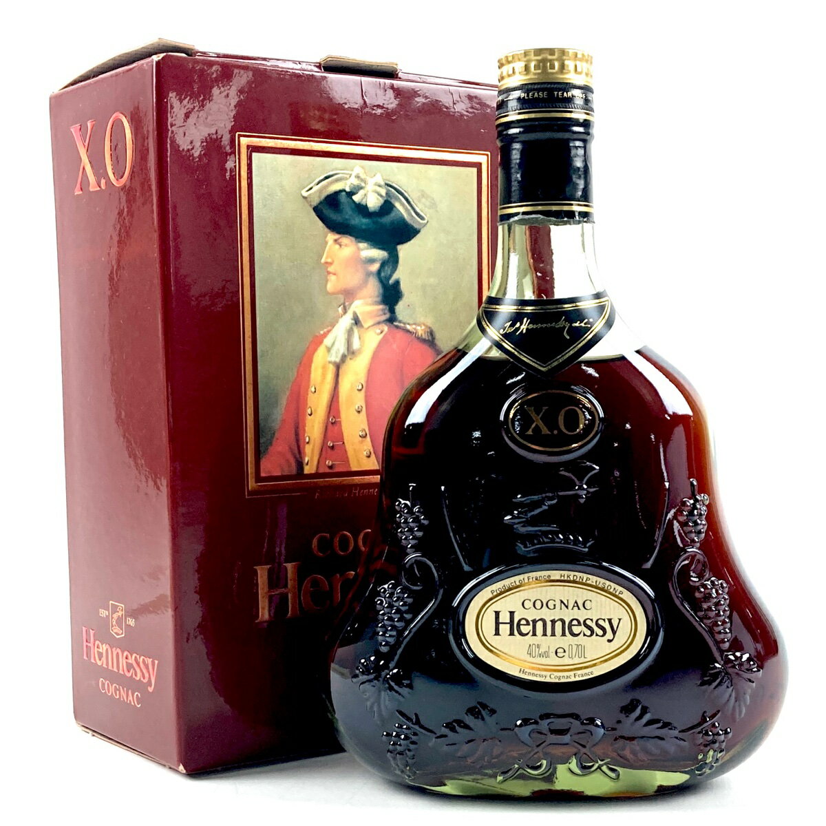 ヘネシー Hennessy XO 金キャップ グリーンボトル 700ml ブランデー コニャック 【中古】