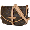 6％OFF ルイ・ヴィトン Louis Vuitton ソミュール 30 斜め掛け ショルダーバッグ モノグラム ブラウン M42256 レディース 【中古】 msp29