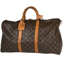 ルイ・ヴィトン Louis Vuitton キーポル 50 ハンドバッグ 旅行 出張 ビジネス ボストンバッグ モノグラム ブラウン M41426 レディース 【中古】