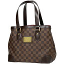 ルイ・ヴィトン Louis Vuitton ハムステッド PM ショルダーバッグ トートバッグ ダミエ ブラウン N51205 レディース 【中古】