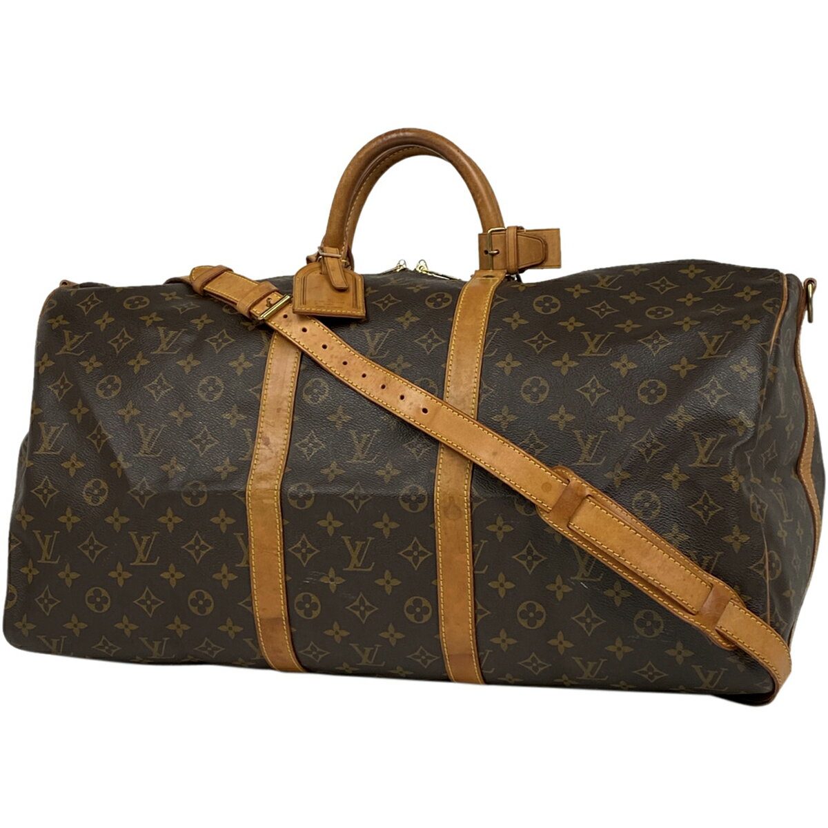 9％OFF ルイ・ヴィトン Louis Vuitton キーポル バンドリエール 55 2WAY ショルダーバッグ ボストンバッグ モノグラム ブラウン M41414 レディース 【中古】 msp29