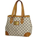 ルイ・ヴィトン Louis Vuitton ハムステッド PM 肩掛け ハンドバッグ トートバッグ ダミエアズール ホワイト N51207 レディース 【中古】