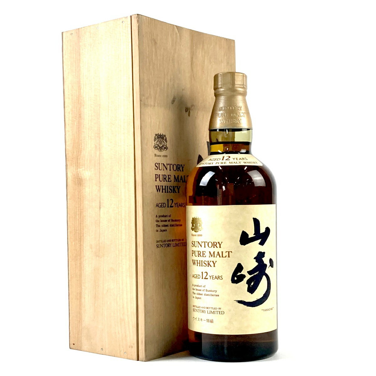 【東京都内限定発送】 サントリー SUNTORY 山崎 12年 ピュアモルト 760ml 国産ウイスキー 【中古】