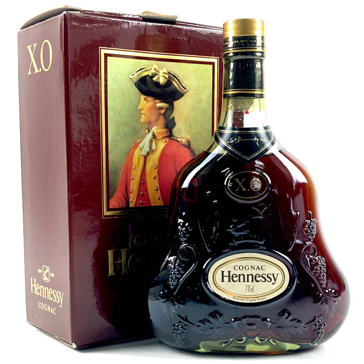 ヘネシー Hennessy XO 金キャップ グリーンボトル 700ml ブランデー コニャック 【中古】