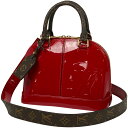 ルイ ヴィトン Louis Vuitton アルマ BB 2WAY ショルダーバッグ エナメル ハンドバッグ ヴェルニ スカーレット(レッド) M52498 レディース 【中古】