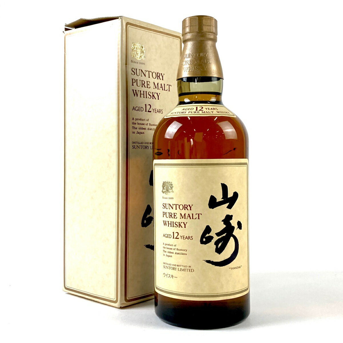 【東京都内限定発送】 サントリー SUNTORY 山崎 12年 ピュアモルト 向獅子 750ml 国産ウイスキー 【中古】