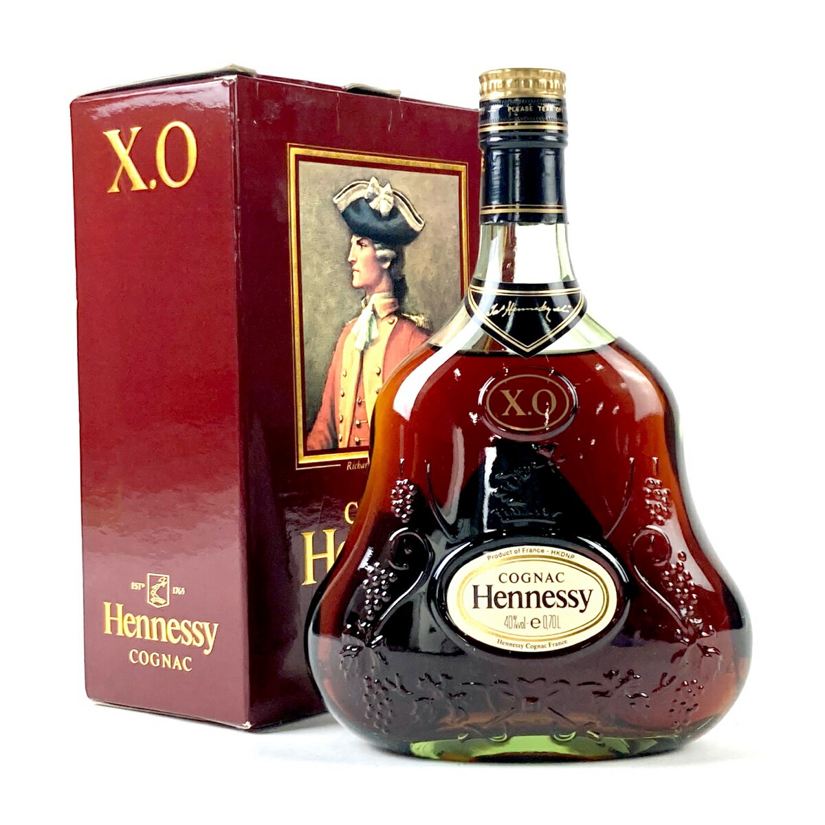 4％OFF ヘネシー Hennessy XO 金キャップ グリーンボトル 700ml ブランデー コニャック 【中古】