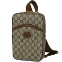 9％OFF グッチ GUCCI GG柄 ボディバッグ クロスボディ ショルダーバッグ ボディバッグ コーティングキャンバス ベージュ ブラウン 696016 レディース 【中古】 msp29