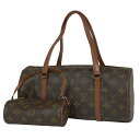 ルイ・ヴィトン Louis Vuitton パピヨン 30 バレルバッグ 筒型 旧旧型 ハンドバッグ モノグラム ブラウン M51365 レディース 【中古】