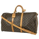 6％OFF ルイ・ヴィトン Louis Vuitton キーポル バンドリエール 55 旅行 出張 ボストンバッグ モノグラム ブラウン M41414 レディース 【中古】 msp29