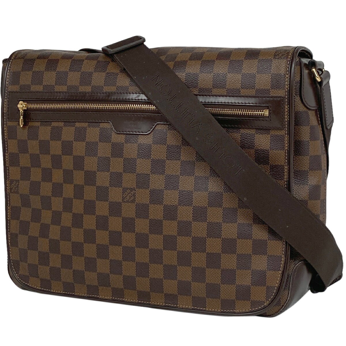 ルイ・ヴィトン Louis Vuitton スペンサー 斜め掛け ビジネス 通勤 通学 ショルダーバッグ ダミエ ブラウン N58021 メンズ 【中古】