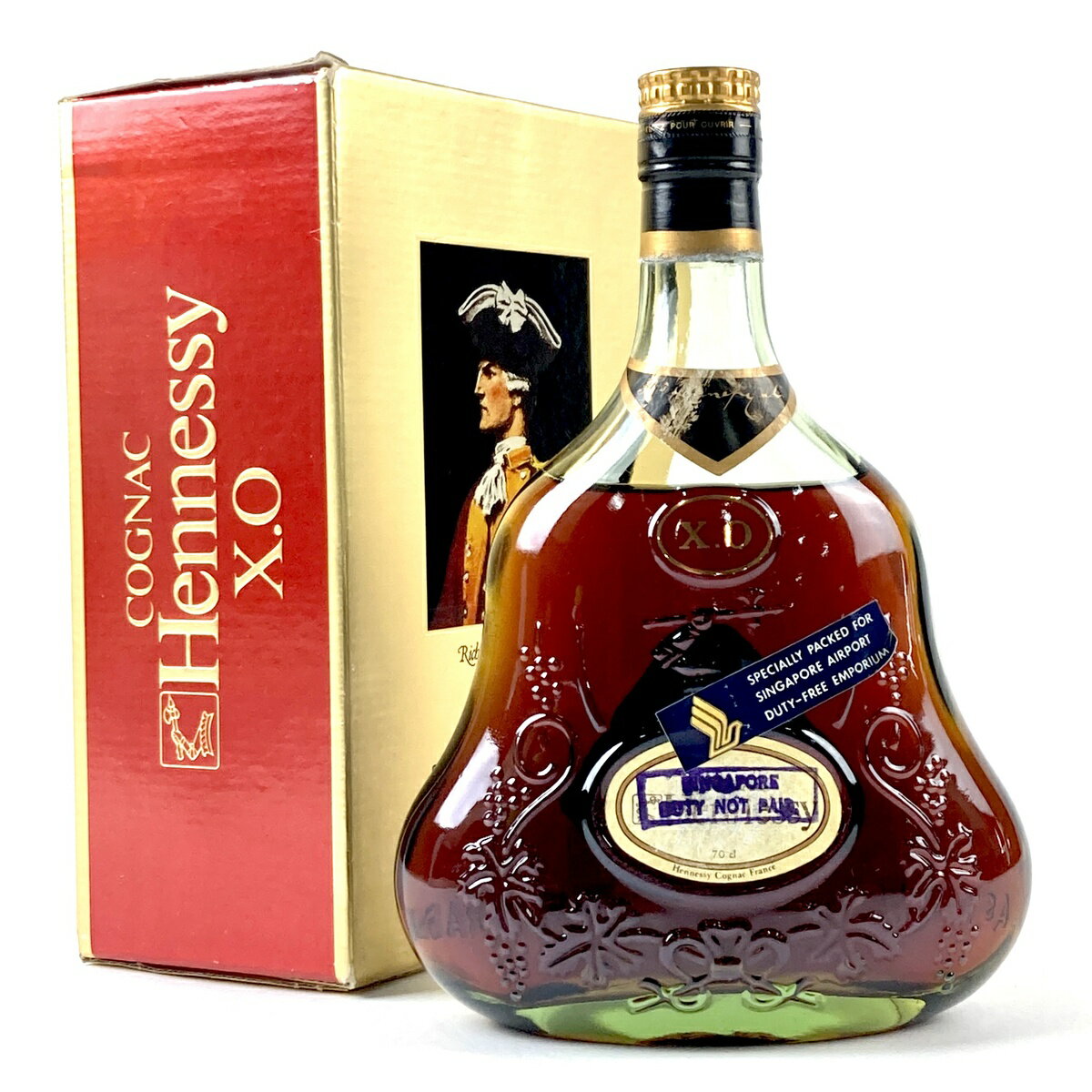 3％OFF ヘネシー Hennessy XO 金キャップ グリーンボトル 700ml ブランデー コニャック 【中古】 1