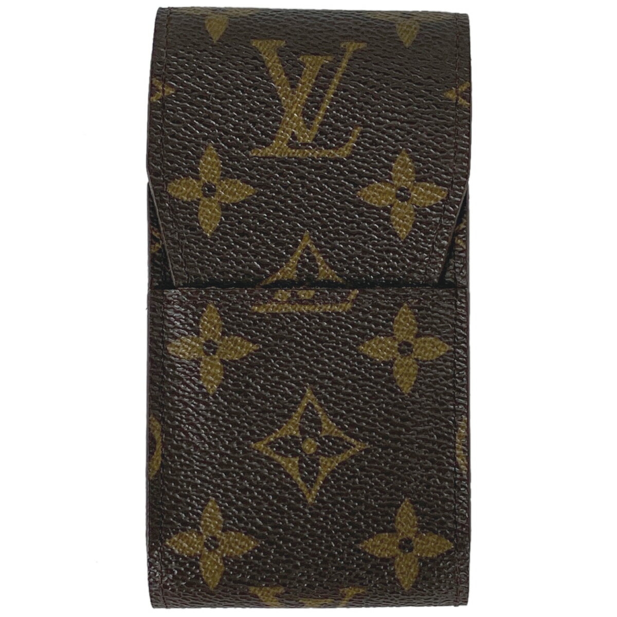 【ラッピング可】ルイ・ヴィトン Louis Vuitton エテュイ シガレット 煙草入れ 小物入れ タバコケース シガレットケース モノグラム ブラウン M63024 レディース 【中古】