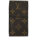 【ラッピング可】ルイ・ヴィトン Louis Vuitton エテュイ シガレット 煙草入れ 小物入れ タバコケース シガレットケース モノグラム ブラウン M63024 レディース 【中古】