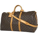 8％OFF ルイ・ヴィトン Louis Vuitton キーポル バンドリエール 55 2WAY ショルダーバッグ ボストンバッグ モノグラム ブラウン M41414 レディース 【中古】 msp29