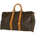 ルイ・ヴィトン Louis Vuitton キーポル 45 ハンドバッグ 旅行 出張 ビジネス ボストンバッグ モノグラム ブラウン M41428 レディース 【中古】