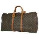 4％OFF ルイ・ヴィトン Louis Vuitton キーポル 60 ハンドバッグ 旅行 出張 ビジネス ボストンバッグ モノグラム ブラウン M41422 レディース 【中古】 msp29