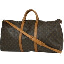 8％OFF ルイ・ヴィトン Louis Vuitton キーポル バンドリエール 60 2WAY ショルダーバッグ ボストンバッグ モノグラム ブラウン M41412 レディース 【中古】 msp29