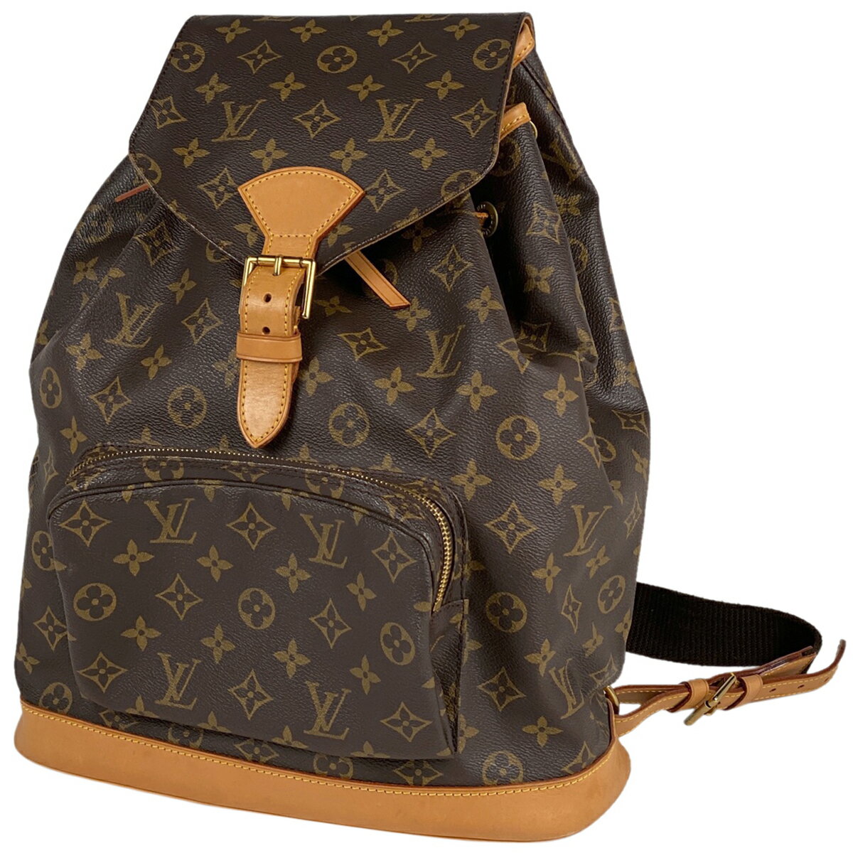 8％OFF ルイ・ヴィトン Louis Vuitton モンスリ GM バックパック デイパック リュック モノグラム ブラウン M51135 レディース 【中古】 msp29