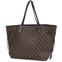 2％OFF ルイ・ヴィトン Louis Vuitton ネヴァーフル MM ショルダーバッグ ショッピング トートバッグ ダミエ ブラウン N51105 レディース 【中古】 msp29