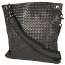 10％OFF ボッテガヴェネタ BOTTEGAVENETA イントレチャート ショルダーバッグ 編み込み メッシュ レザー ブラウン 161623 メンズ 【中古】 msp29