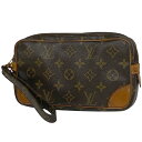 ルイ・ヴィトン Louis Vuitton マルリードラゴンヌ クラッチバッグ 手持ち セカンドバッグ モノグラム ブラウン M51827 メンズ 【中古】