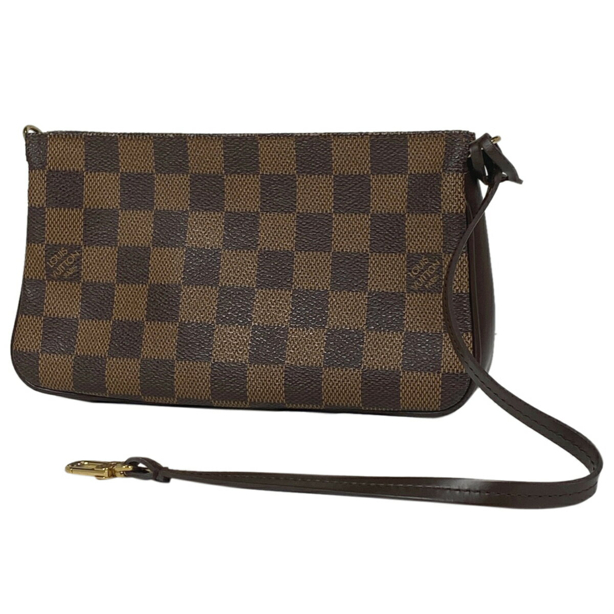 ルイ・ヴィトン Louis Vuitton ナヴォナ メイク コスメ アクセサリーポーチ ダミエ ブラウン N51983 レディース 【中古】