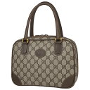 グッチ GUCCI GG柄 ハンドバッグ オールドグッチ 0001040030 ハンドバッグ コーティングキャンバス ブラウン レディース 【中古】