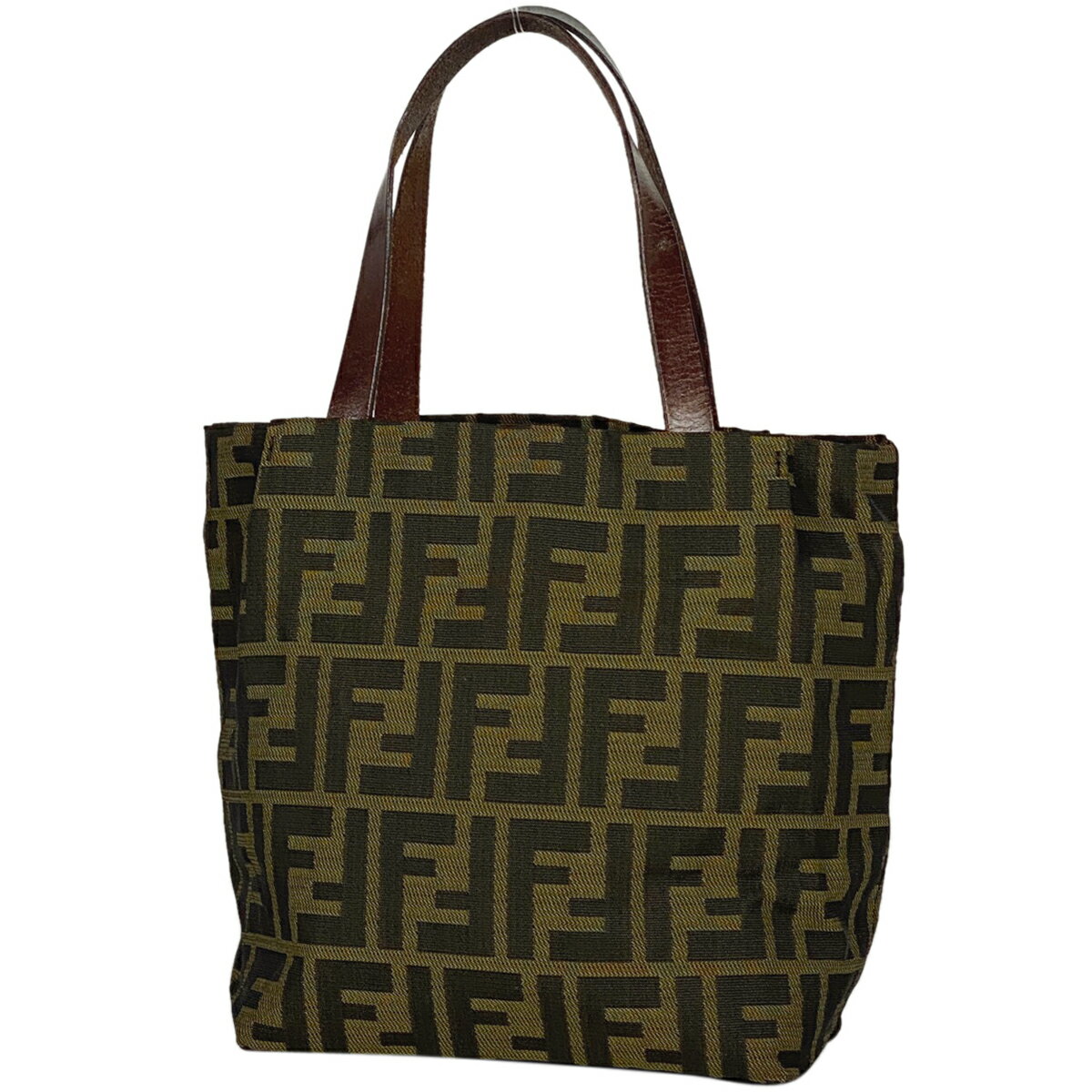 22％OFF フェンディ FENDI ズッカ柄 ハンドバッグ 手提げ ハンドバッグ ナイロン ブラウン レディース 【中古】 msp29