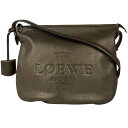 18％OFF ロエベ LOEWE ロゴ ショルダーバッグ 斜め掛け ショルダーバッグ レザー ブラウン レディース 【中古】 msp29