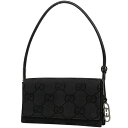 グッチ GUCCI GG柄 ショルダーバッグ ワンショルダー ジャンボGG トートバッグ GGキャンバス ブラック 0013815 レディース 【中古】