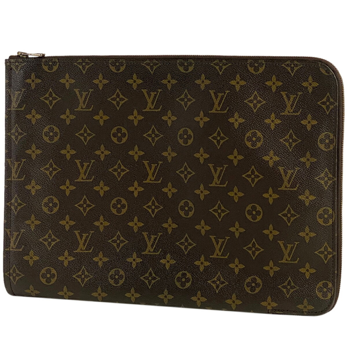 15％OFF ルイ・ヴィトン Louis Vuitton ポッシュ ドキュマン セカンドバッグ ビジネス 書類ケース ブリーフケース クラッチバッグ モノグラム ブラウン M53456 メンズ 【中古】 msp29