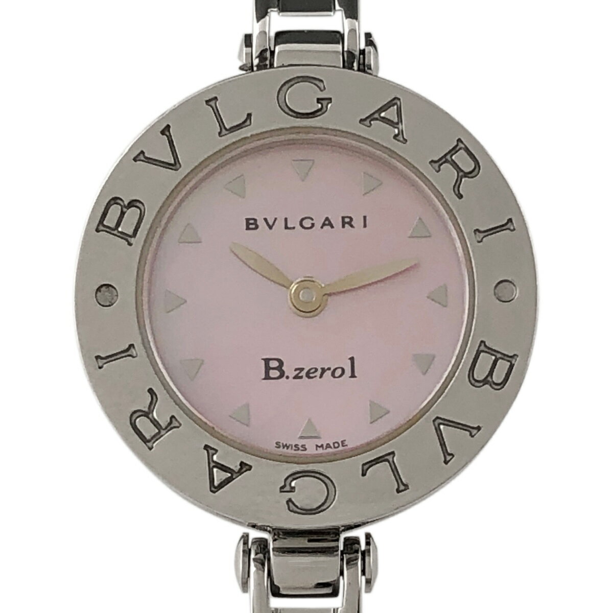 楽天バイセル 楽天市場店13％OFF 【ラッピング可】 ブルガリ BVLGARI ビーゼロワン B-zero1 BZ22S 腕時計 SS クォーツ ピンク レディース 【中古】 msp29