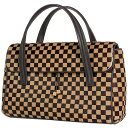 5％OFF ルイ・ヴィトン Louis Vuitton ライオン ハラコ 手提げ ハンドバッグ ダミエソバージュ ブラウン M92131 レディース 【中古】 msp29