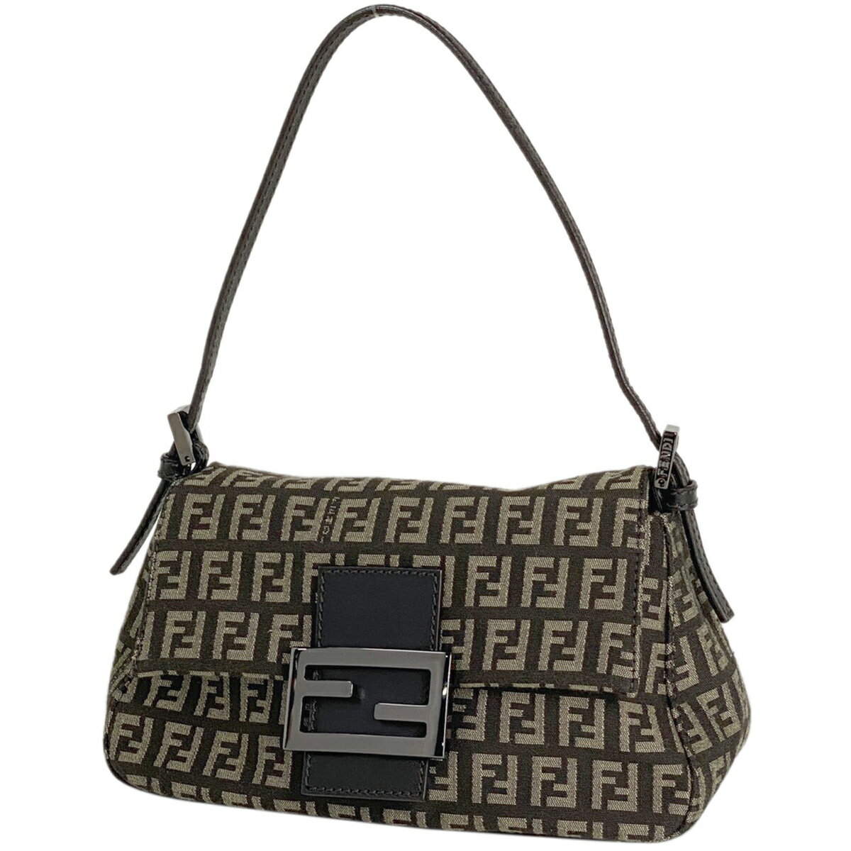 14％OFF フェンディ FENDI ズッキーノ柄 ハンドバッグ ショルダーバッグ ハンドバッグ キャンバス ブラウン 8BR180 レディース 【中古】 msp29